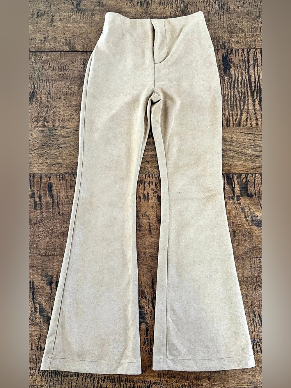 Mustard Seed Flare Pants in Beige Size Small